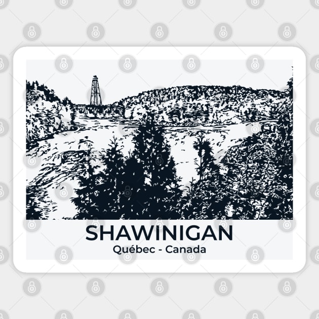 Shawinigan - Québec Magnet by Lakeric